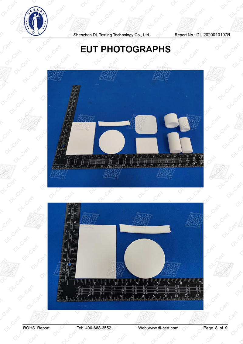 JOINTEFLON ROHS TEST REPORT